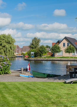 Groepsaccommodatie Friesland, aan het water